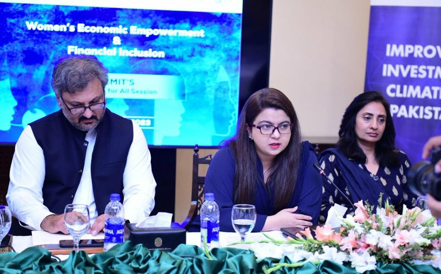 The session on “Women's Empowerment and Financial Inclusion” being held by REMIT Pakistan