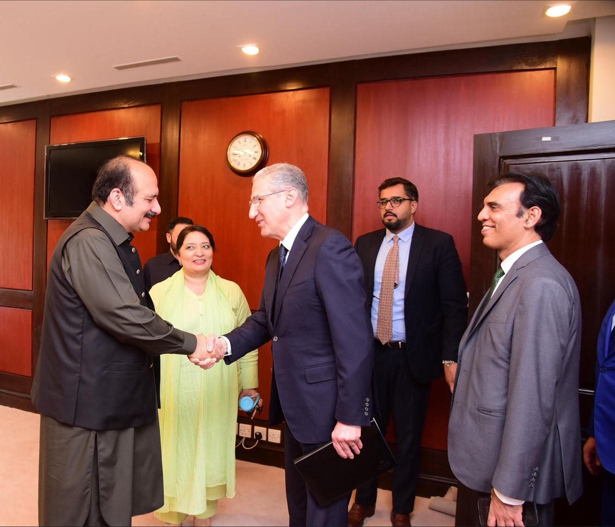 Chairman Prime Minister Youth Programme Rana Mashhood Ahmad Khan met Mr. Mukhtar Babauev, Minister of Ecology and Natural Resources of the Republic of Azerbaijan, COP29 President.